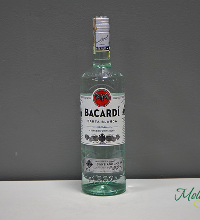Rum Bacardi Carta Blanca 1.0 l photo 394x433